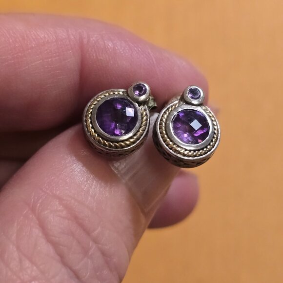 Effy Amythyst Earrings - Picture 1 of 4